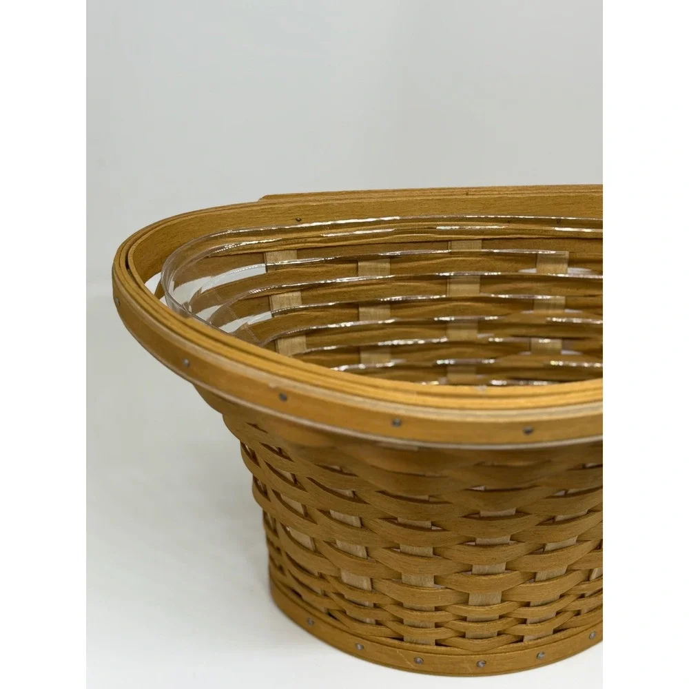 Longaberger Wall‎ Vase Basket Brown At Home Garden Collection Woven Wood 2005